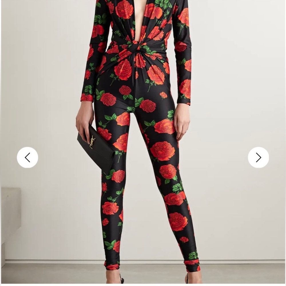 Yves Saint Laurent floral jumpsuit